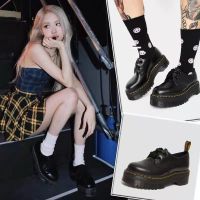 Dr Martens ROSÉ แพลตฟอร์ม2ตา1461เดียวกัน Mary Jane Unisex รองเท้าดั้งเดิมทางการอังกฤษรองเท้าสำหรับทำงาน