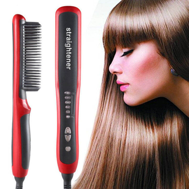Multifunctional Beard Straightener Styler Brush Men Heat Hair Ceramic Curler Electric Straightener Hot Comb Hair Care Machine | Lazada Multifunctional Beard Straightener Styler Brush Men Heat Hair Ceramic Curler Electric Straightener Hot Comb Hair Care Machine | Lazada