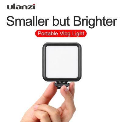 Ulanzi VL49 Mini LED Video Light Photography 6W Dimmable CRI95+ with Cold Shoe for Canon Nikon Sony DSLR Camera Vlog Fill Light Phone Camera Flash Lig