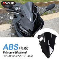 กระจกหน้ารถกระจกบังลม ABS รถจักรยานยนต์สำหรับฮอนด้า CBR650R CBR 650R CBR650 CBR 650 R 2019 2020 2021 2022 2023