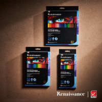 Renaissance ดินสอสีไม้ระบายน้ำ เรนาซองซ์ (แถมฟรีพู่กันในเซ็ท) รุ่น ARTISTSQUALITY WATER SOLUBLE COLOURS PENCILS