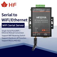 CE HF2211A เซิร์ฟเวอร์อุปกรณ์แบบอนุกรม Wifi Modbus RS232อนุกรม RS485 RS422ไปยัง Wifi อีเทอร์เน็ตตัวแปลงอุปกรณ์ Modbus 4เมตรตัวเชื่อมต่อแฟลชชิ้นส่วนวงจรไฟฟ้า