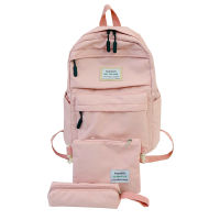 3set Cute Backpack Casual Candy Colour Women Backpack Multi-pocket School Bag Rucksacks For Teenage Girls School Backpack