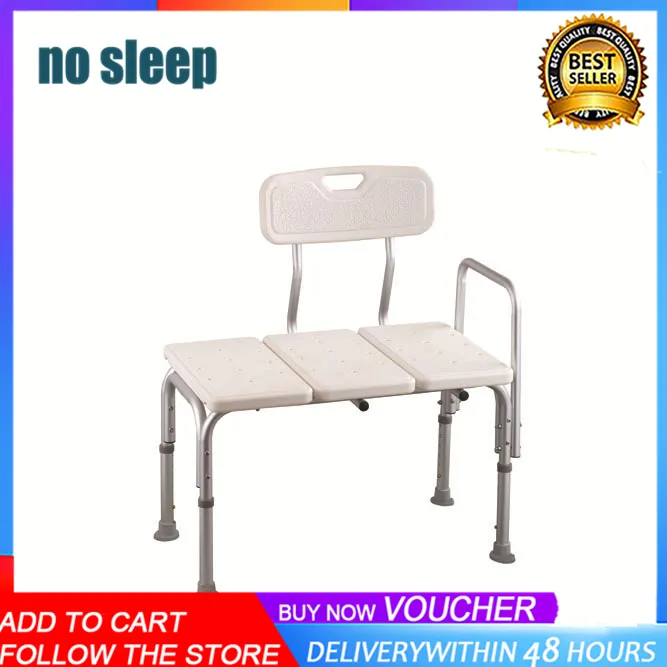 Carex Tub Transfer Bench Shower Chair Transfer Bench with Height Adjustable Legs Convertible