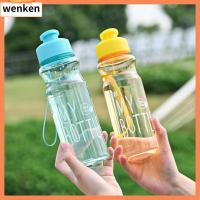 WENKEN 650ML การเดินทางการเดินทาง กีฬากีฬากีฬา หลายสี พลาสติกทำจากพลาสติก ถ้วยน้ำน้ำ จุได้มาก ขวดน้ำน้ำ