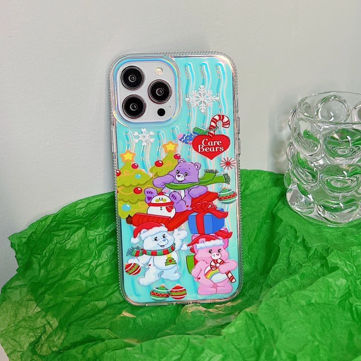 เคสโทรศัพท์-case-mermaid-hologram-ไอโฟน-เคสลายการ์ตูนส์-สำหรับ-ไอโฟน-14promax-14pro-14-13promax-13pro-13-12promax-12-12pro-11-เคสโทรศัพท์-iphone