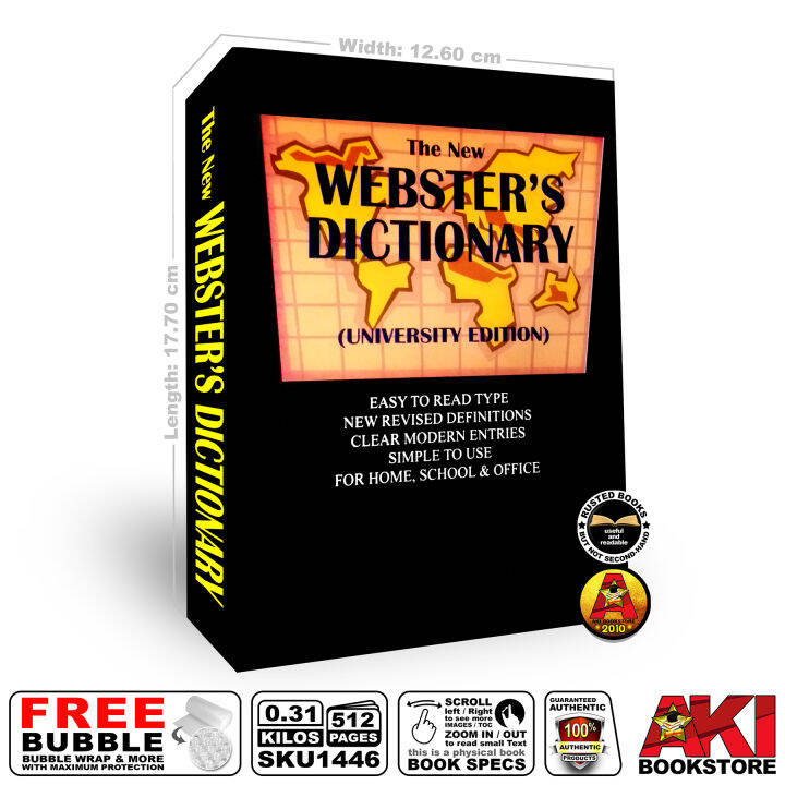 Authentic Webster's Dictionary (university Edition) 1990 