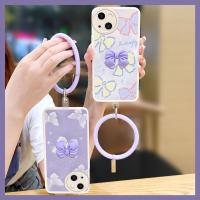 soft shell Raised lens Phone Case For iphone13 Mini Liquid silicone shell Skin-friendly feel bowknot Nordic wind cute