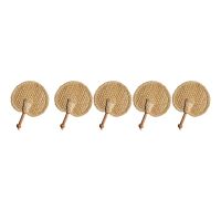 AD-5X Hand-Woven Woven Straw Hand Fan Old Summer Natural Hand Fan Environmentally Friendly Hand-Woven Fan Decorative Fan