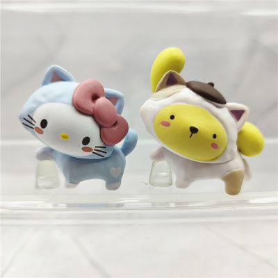 5pcs Cartoon Sanrio Figures Toys Portable and Lightweight Figurine Ornaments for Living Room Desktop Decoration