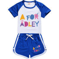 A for Adley 100-170 Amazons T-shirt Shorts Leisure Sports Suit Baby Boy Clothing Summer Tshirt 3t Girls Kids 10 To 12 Teenage