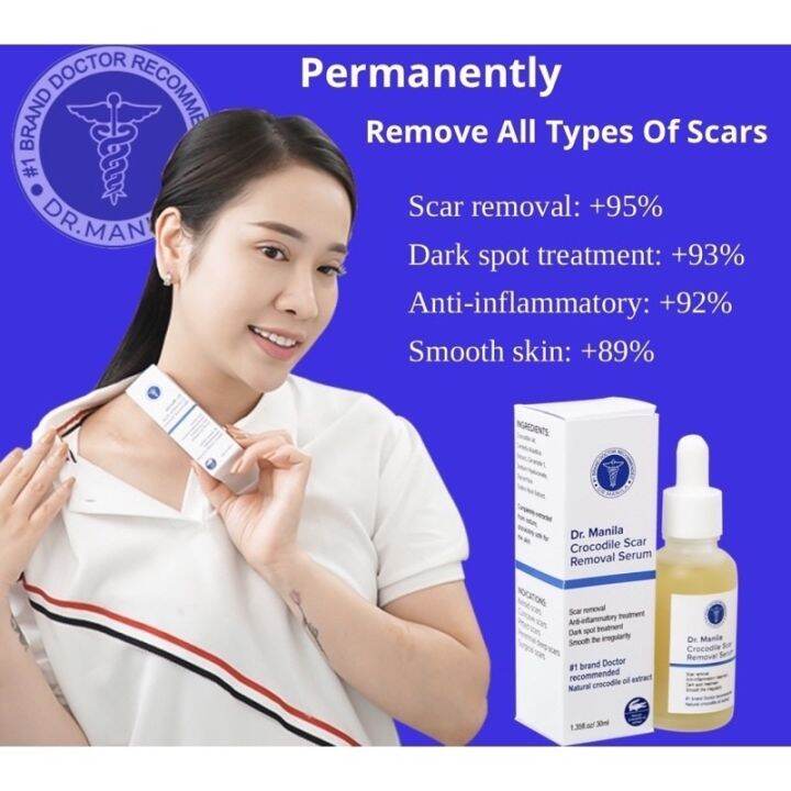 DR. MANILA CROCODILE SCAR REMOVAL SERUM 30ml AUTHENTIC Lazada PH