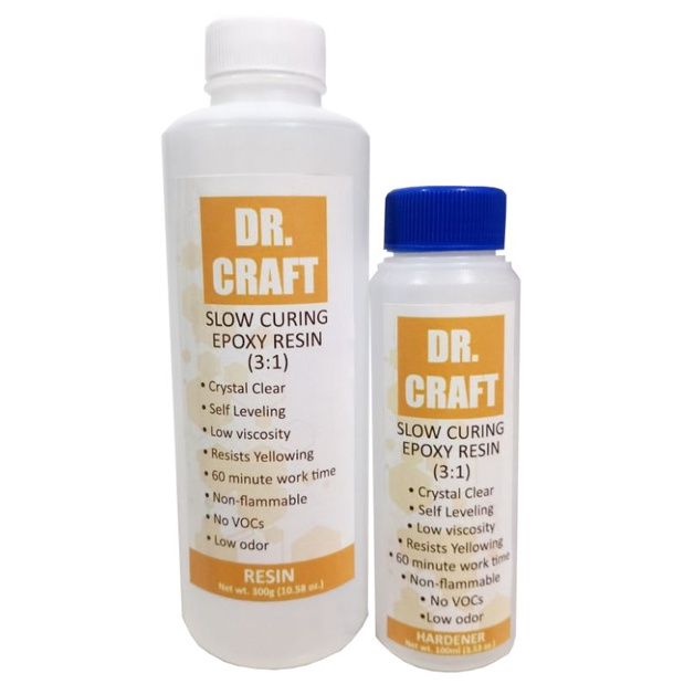 Dr. Crafty Clear Epoxy Resin Crystal Clear - Art Resin Epoxy Clear 2 P