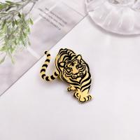 2022 New Year Tiger Brooch Pins For Men Shirt On Clothes Hat Vivid Zodiac Cute Animal Brooches Vintage Jewelry Friends Gift