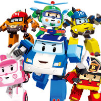 เด็ก Toy Store Robocar Poli Transformer ดึงกลับหุ่นยนต์เด็กรถของเล่น Kereta Mainan Budak Action Figure สำหรับของเล่นเด็ก Attraction