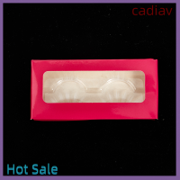 ของขวัญคริสต์มาส Cadiav 2คู่สีขาวบนล่างขนตาปลอมนุ่มเครื่องมือต่อขนตา