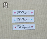 96 Custom Name Tags, Custom logo labels, iron on brand labels, sew on name tags for childrens clothing,Custom ColourFont