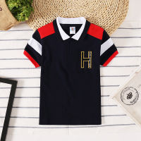 Baby Boy Polo Shirt Fashion Kids Short Sleeve Shirt Letter Children Clothes Boys Lapel Polo Shirts Sports Bresthable Boy Tops