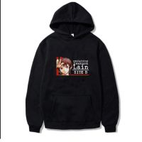 Serial Experiments Lain Hoodies Japanese Anime Print Casual Soft Unisex Sportswear Streetwear Autumn Man/Woman Sweatshirt Size Xxs-4Xl