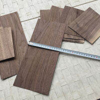 1 Dozen 12 Pieces Natural Black Walnut Veneer Thin Chips Speaker Renovation Handmade DIY Decorative Wooden Paste 14*16.5CM