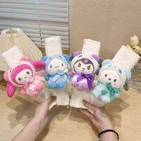 ใหม่ Sanrioed อนิเมะ Kuromi Melody Cinnamoroll ที่นั่งนุ่มเข็มขัดครอบคลุมอุปกรณ์เสริมรถยนต์ Accesorios Coche Plushie แผ่นรองไหล่ของขวัญ