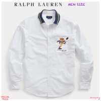 RALPH LAUREN CLASSIC FIT KICKER BEAR SHIRT ( MEN SIZE )