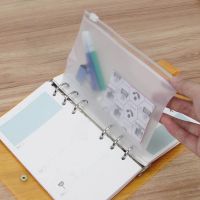 A5 A6 A7 Transparent File Holder Notebook 6 Hole Loose Leaf Pouch DIY Document Bag Binder Rings PVC Storage Binding Folder