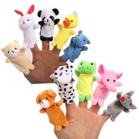 10ชิ้นการ์ตูนของเล่นตุ๊กตาเด็กผู้ชายเด็กผู้หญิง Boneka Jari Tangan การ์ตูนสัตว์เด็กหุ่นนิ้วมือน่ารักตุ๊กตา Boneka Jari Tangan เล่าเรื่องราวให้ทารก