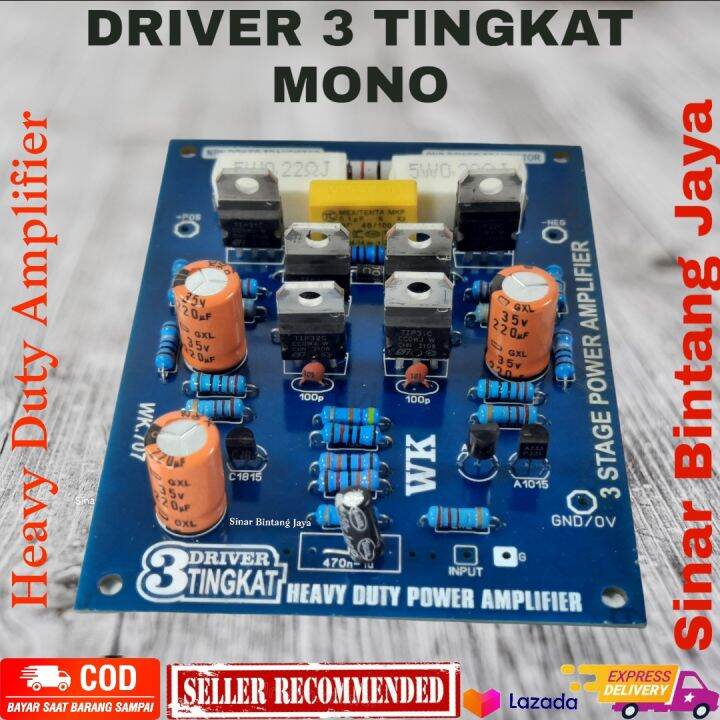 KIT DRIVER 3 TINGKAT 3T Mono Power Amplifier Berkwalitas | Lazada Indonesia