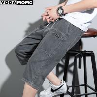 new Mens Summer Denim Short Men Jeans Fashion Streetwear Hip Hop Long 3/4 Capri Cargo Shorts bermuda masculina ropa hombre