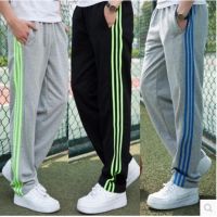 COD ✐♚ vffe899 【Ready stock】XL-7XL Plus Size Men Sweatpants Mens Running Joggers Casual Tracksuit Bottoms Fitness Loose Striped Trousers Sports Large Size Straight Track Pants