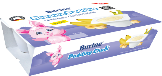 Combo 4 vỉ pudding ăn dặm burine vị chuối dành cho trẻ từ 6 tháng tuổi - ảnh sản phẩm 6