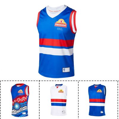 - Size:S-XXXL Bulldogs 2021-2022-2023 Jersey Rugby Indigenous / Home  [hot]Western Away Guernsey Mens /