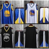 เสื้อคุณภาพสูง เสื้อบาสเก็ตบอล และ กางเกงขาสั้น NBA Golden State Warriors เสื้อผู้ใหญ่ เสื้อบาสเกตบอลผู้ชาย