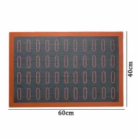 40 X30/40x60เซนติเมตรแพลทินัมซิลิโคนเสื่ออบแก้วเสริมไม่ติดสามารถใส่เตาอบพาสต้าหม้อเครื่องมือ