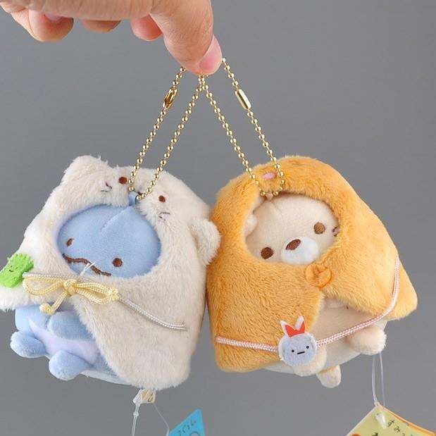 พร้อมส่ง-พวงกุญแจ-จี้ตุ๊กตา-sumikko-gurashi-แบบนิ่ม-ของขวัญวันเกิด