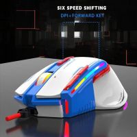 Xiaomi New Wired Gaming Mouse 9-Key Macro Programming RGB Glowing 6Variable Speed 6400 DPI Adjustment Mice PC Gamer Laptop Mouse