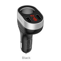 Hoco Z29 ที่ชาร์จในรถ 3.1A ที่ชาร์จ Power Ocean In-Car Charger With Digital Display มีช่องเสียบ 2USB