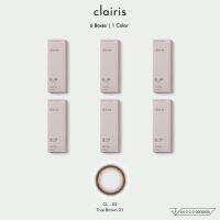 Clairis 1Day (เซ็ต 6 กล่อง 60 ชิ้น) สี True Brown รุ่น CL-02 TRUE COLOR คอนแทคเลนส์รายวันคลาร์ไอริส