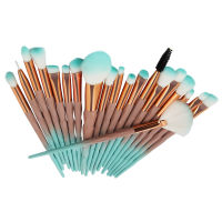 20Pcs Ultra-low Price 20 Eye Brush Diamond Makeup Brush Set Unicorn Gradient Color Eye Shadow Brush Beauty Tool