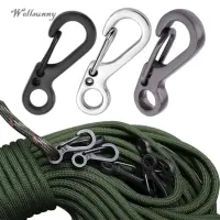 Wellsunny Mini Paracord Carabiner Camping Edc Survival Climbing Sf Spring Backpack Clasps Aluminium Alloy Hang Buckle Quickdraw Keychain Paracord Tact