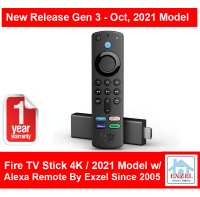Amazon Fire TV Stick Gen 3 - 2021 Release w/ Alexa Voice Remote Control 3rd Gen - Fast Ship - 1 Year Warranty  1080P Streaming Stick  ไม่ Support Disney+ Hotstar