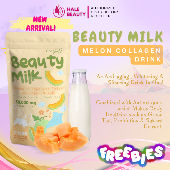 Dear Face and Beauty Milk Premium Japanese Melon Collagen Drink Melon