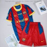 ♚☌ Embroidery Logo - Barcelona Football Club 2010 / 11 Customer Field Retro Model - High Quality Thai Fabric