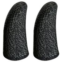 2PCS Mobile Phone Gaming Sweat-Proof Finger Cover Fingertip Gloves Game Non-slip Touch Screen Thumb Fingertip Sleeves