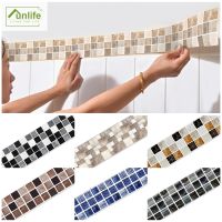 Funlife Wall Border Tile Sticker Wall Sticker Removable fGreek Buiding Blocks Peel Stick Oil Proof for Kitchen Floor Bathroom