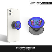 PopSockets Holographic Fluffterfly PopGrip | ที่จับโทรศัพท์พรีเมี่ยม | ที่วางโทรศัพท์ที่ดีที่สุดและเหมือนกับผู้ถือแหวนโทรศัพท์ | ขาตั้งโทรศัพท์ตั้งโต๊ะแ