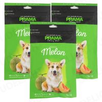 ขนมสุนัข PRAMA Stick รสเมลอน 70กรัม (3 ห่อ) PRAMA Dog Treat Melon Dog Snack 70g (3 bags)