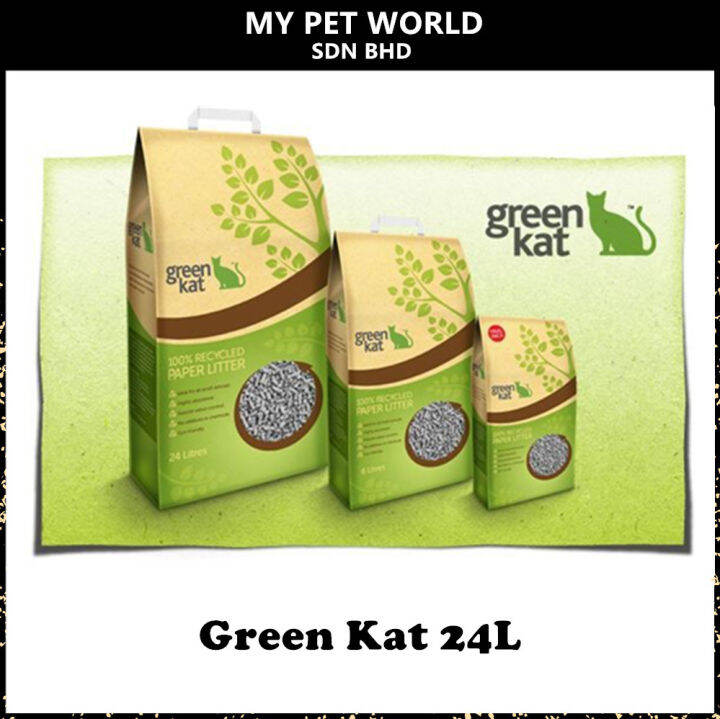Green Kat Recycled Paper Cat Litter 24L Lazada