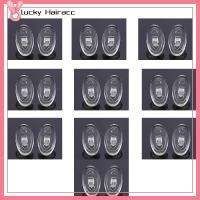 LUCKY HAIRACC 10Pairs เรโทร แผ่นรองจมูกแว่นตา ซิลิโคนทำจากซิลิโคน โปร่งใสโปร่งใส อุปกรณ์เสริมแว่นตา เครื่องมือซ่อมแซมเครื่องมือ ที่วางแผ่นรองจมูก แว่นตาสำหรับผู้หญิง